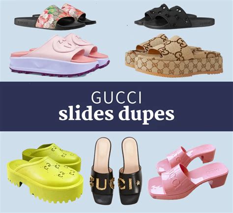 gucci slide heels dupe|fluffy gucci slides.